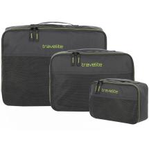 Travelite Antracit Packing Cubes Mesh Organizers - 3-pak